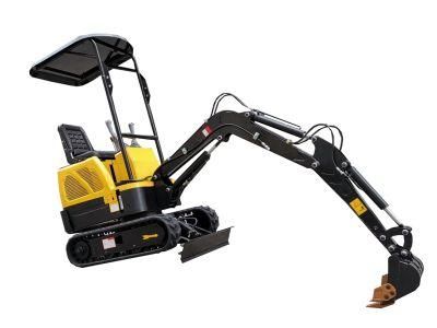 Construction Machinery New Electric Hydraulic Micro Mini Digger 1.5t 2t 1t 0.8 1.2 1.7 2 Ton 1ton Smallest Bagger Excavator Sale