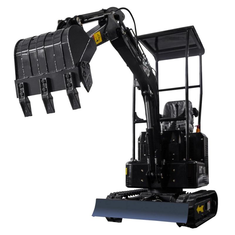 1 Ton Ht 10 Mini Towable Excavadora Backhoe Small Digger