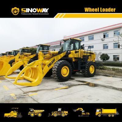 25 Ton Wheel Loader with Grapple, 4X4 Frond End Loader with Cummins Engine