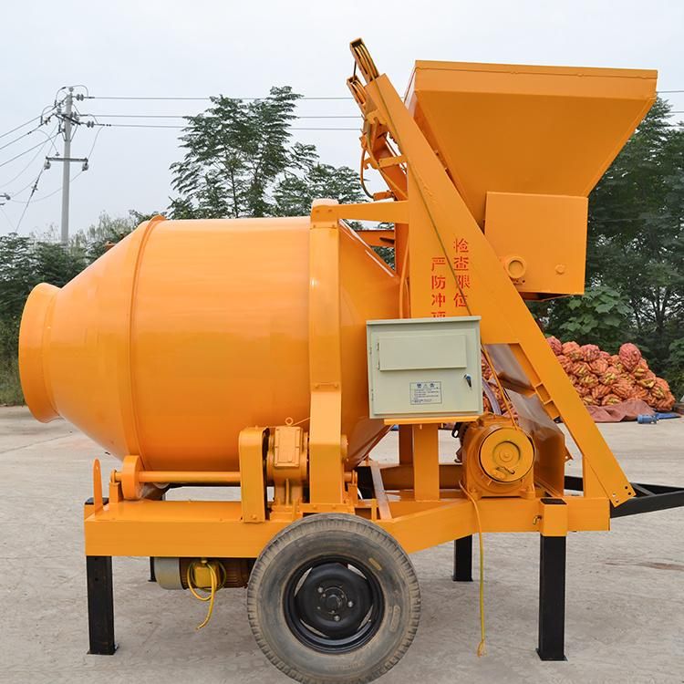 High Quality Electric Self-Loading Mobile Concrete Mixer Concrete Mixing Pump with Trailer Mounted Concrete Mixer in Machinery