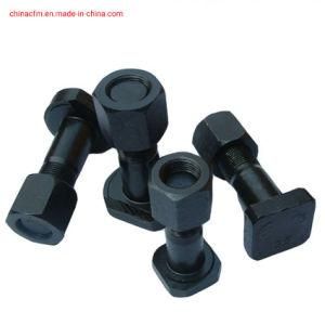 Excavator and Bulldozer Parkerising Bolt and Nut for Track Shoe
