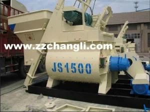 Js1500 Cement Mixer with Hopper, China Concrete Mixer Machine
