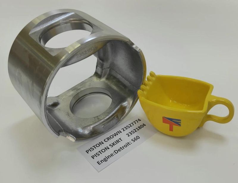 High-Performance Diesel Engine Parts Piston Crown 23527774 Piston Skirt 23521804 for Excavator Forklift Parts S60