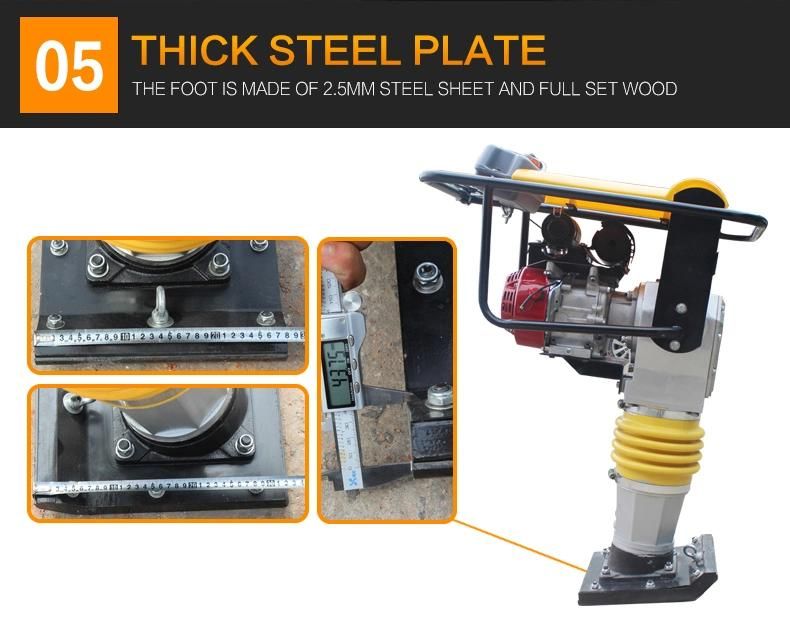 Gasoline Tamping Tamper Rammer Jumping Jack Plate Compactor