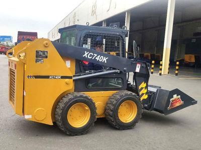 Track Skid Steer Loader Xc740K 0.75t with Lawn Mower