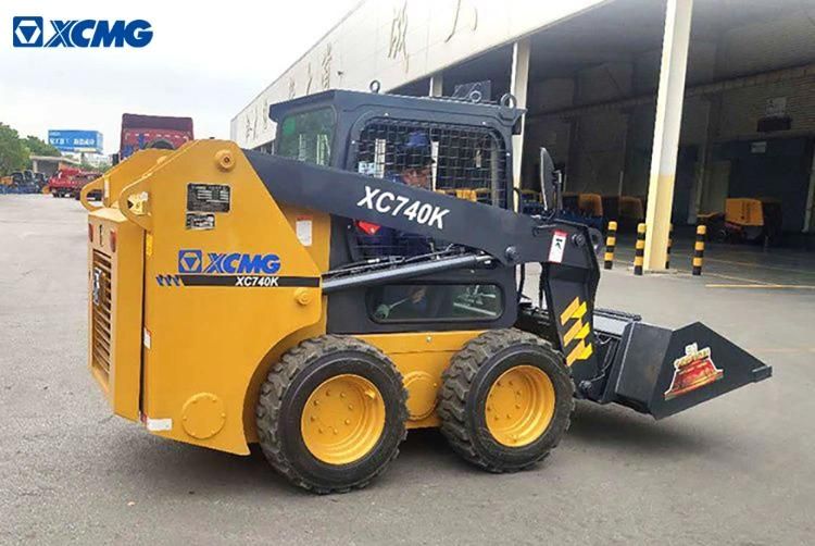 XCMG Multi-Function Mini Skid Steer Loader Xc740K Chinese Brand Skidsteer Loader with Attachment for Sale