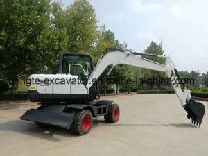 7 Ton White Wheel Excavator Popular in Phillippines