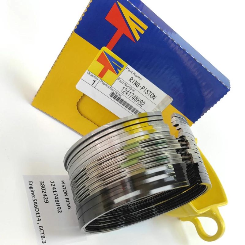 High Quality Diesel Engine Mechanical Parts Piston Ring 1241748h92 3802429 for Excavator PC300-7 PC360-7 Wheel Loaders Wa380-3 Engine S6d114 6CT8.3