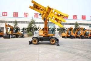 15 Ton OEM Wheel Excavator with Wood Grapple