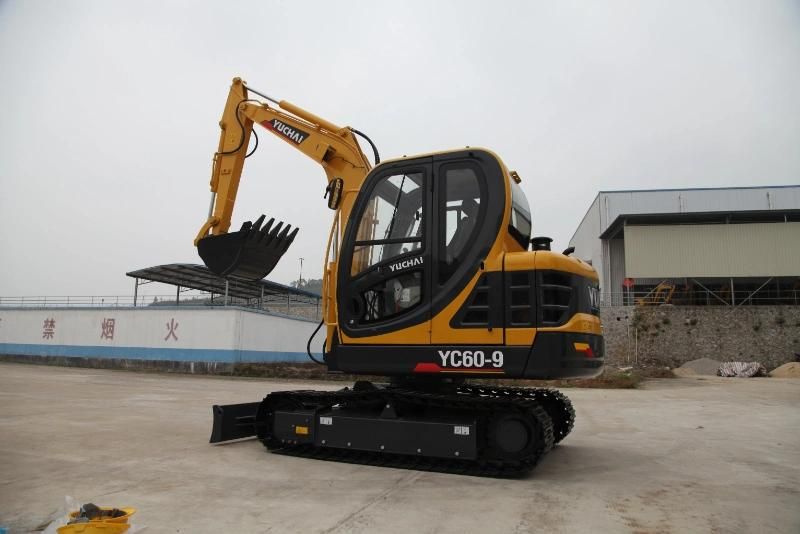 Yuchai 6 Tons Small Crawler Excavator Yc60-9 with CE