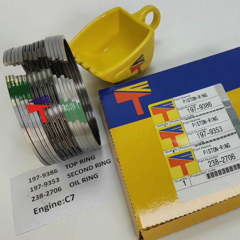 High Quality Diesel Engine Mechanical Parts Piston Ring 238-2706 197-9353 197-9386 for Excavator E324D E325D E329d Engine C7 Generator Set
