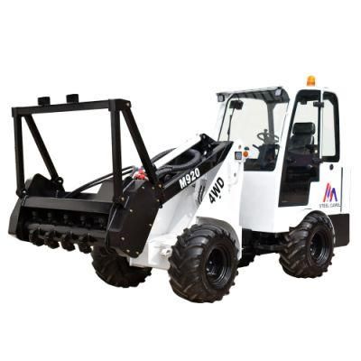 China Made Avant Mini Skid Steer Wheel Loader Attachments Compact Forestry Machinery with Tree Mulcher Attachment