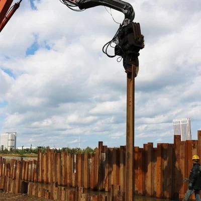20-24t Excavator Mounted Hydraulic Concrete Pile Driver Vibro Hammer for Sale