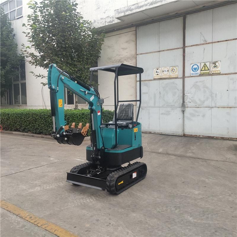 CE Approved 1ton Mini Digger 10 PRO Small Crawler Excavator with 120 Degree Deflection Boom