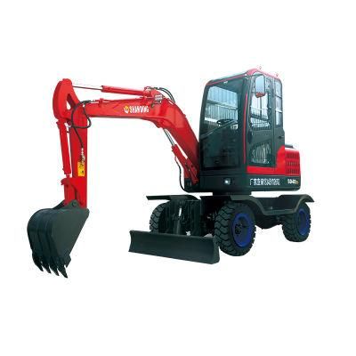 Shanding Factory Mini Small Wheel Excavator Digger Price China for Sale Cheap Price Model SD40W-8