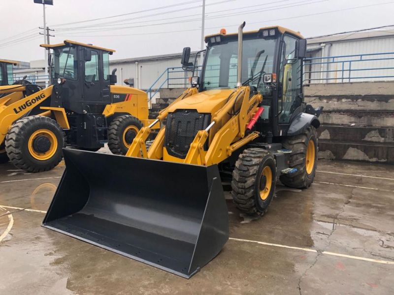 Popular Liugong 8.6ton 75kw Backhoe Loader Clg764A