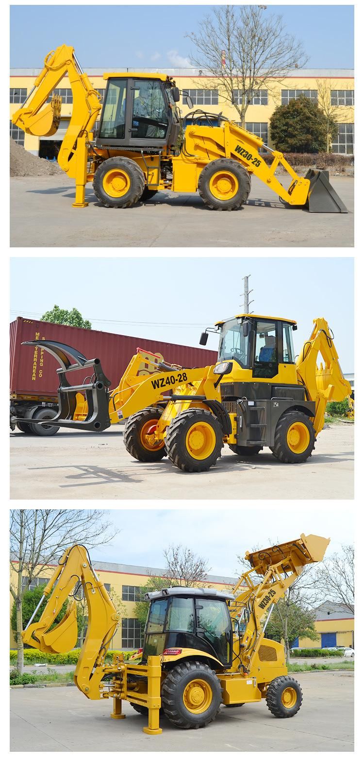 Huaya Brand Factory New Cheapest Mini Backhoe Loaders Machine Small Wheel Loader Mini Skid Steer Wheel Loader Telescopic Wheel Loader with Good Price