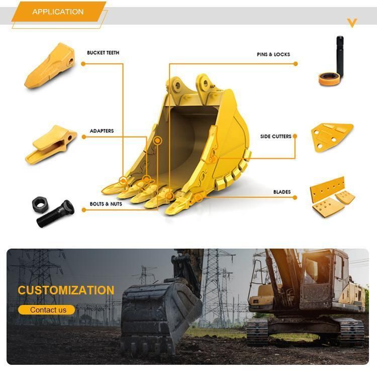 Construction Machinery Spare Parts 198-78-21340 of Komatsu Excavator Bucket Tooth