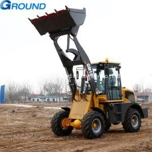 36.8kw 1.5ton bucket mini front end wheel loader with 0.8m&sup3; bucket for construction