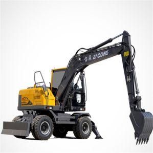 Wheel Excavator Factory Sale Wheeled Mini Excavator for Earth-Moving