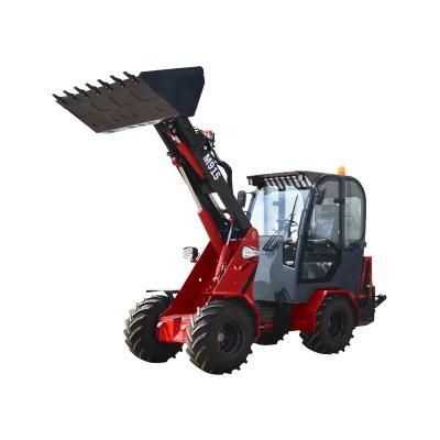 Farming Loading Machine 1500kg Long Arm Telescopic Boom Wheel Loader with Plough for Sale