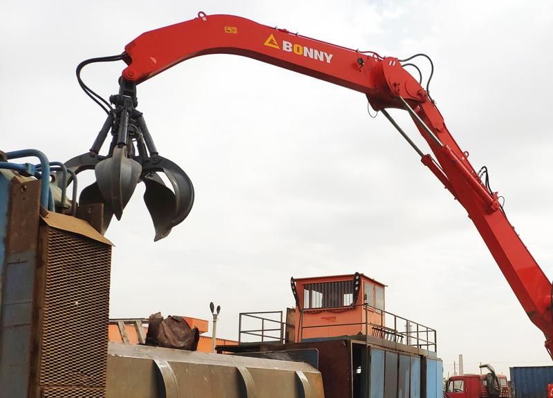 BONNY New 35 Ton BHW35-8 Wheel Hydraulic Material Handler for Feeding Steel Furnace at Steel Mill