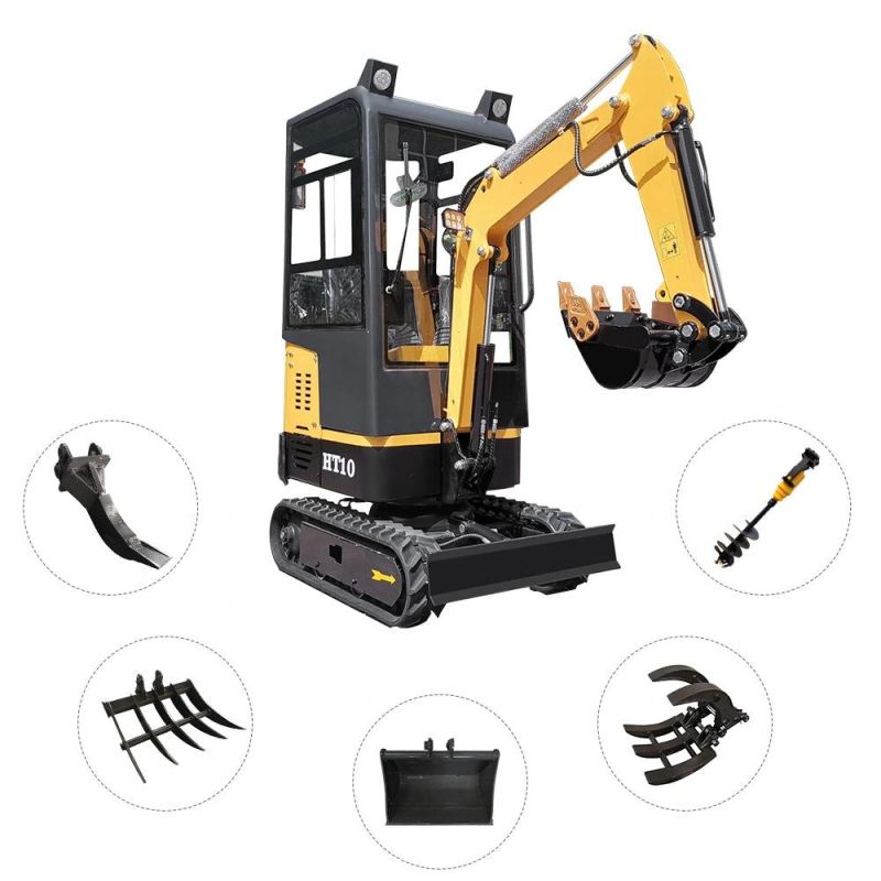 Excavators Digger Mini Excavator 0.8 Ton 1.2 Ton 1.6 Ton 1.8 Ton 2 Ton Crawler Excavator