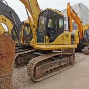 Hydrodynamic Drive Middle-Sized Universal Crawler Excavator Used Komatsu230 with Closed Cabin