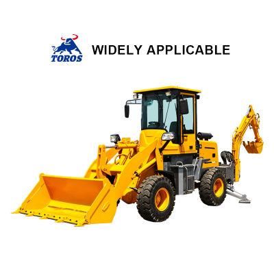 Engine Multi-Function Backhoe Loader Front Wheel Loader Excavator with Quick Hitch Mini Backhoe Loader for Sale