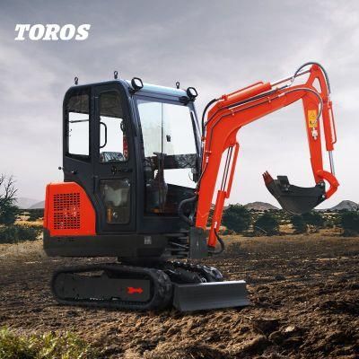 2 Ton 3.5ton Electric Hydraulic Micro Small Crawler 1 Ton Mini Digger Bagger Mini Excavato