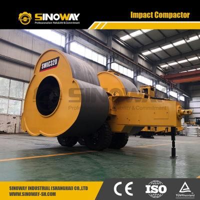 Dynamic Compaction Roller High Energy 3 Sided Impact Roller for Sale