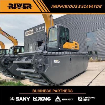 Heavy Duty Amphibious Equipment Crawler Excavator Amphibious Excavator Wetland Marsh Buggy