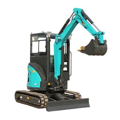 Fw30u (new) Cabin Household Trencher Agricultural Small Digging Machine EPA Mini Excavators with Auger Drill for Sale