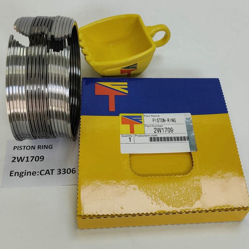 High Quality Diesel Engine Mechanical Parts Piston Ring 2W1709 for Wheelloader 966f 966D 966g 966h Buildozer D6c D6d D6g D6h 140h 16h Engine 3306 Generator Set