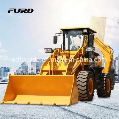 4X4 Garden Farm Tractor with Front End Mini Excavator Loader and Backhoe Fwz10-26