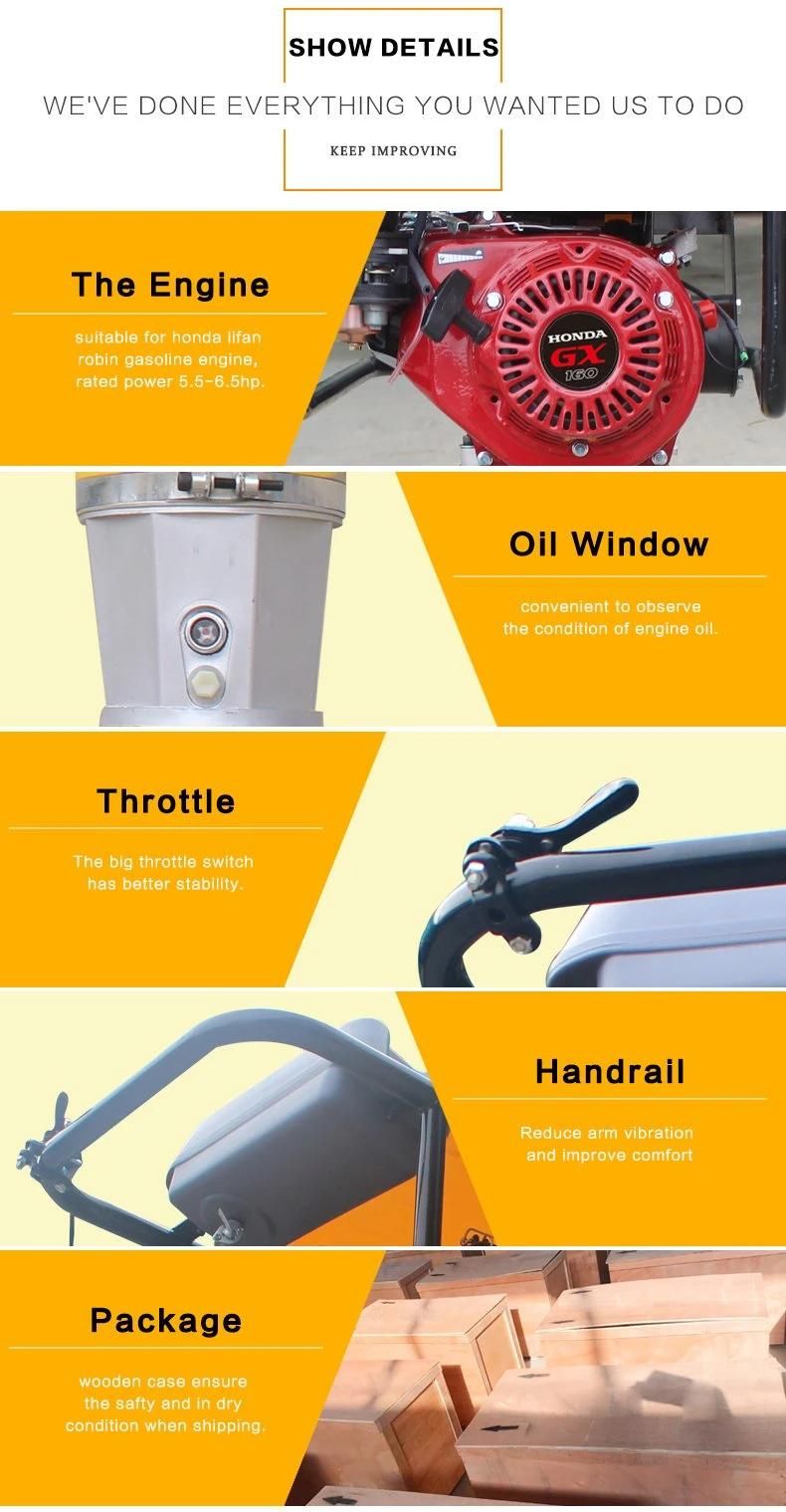 Gasoline Tamping Tamper Rammer Jumping Jack Plate Compactor
