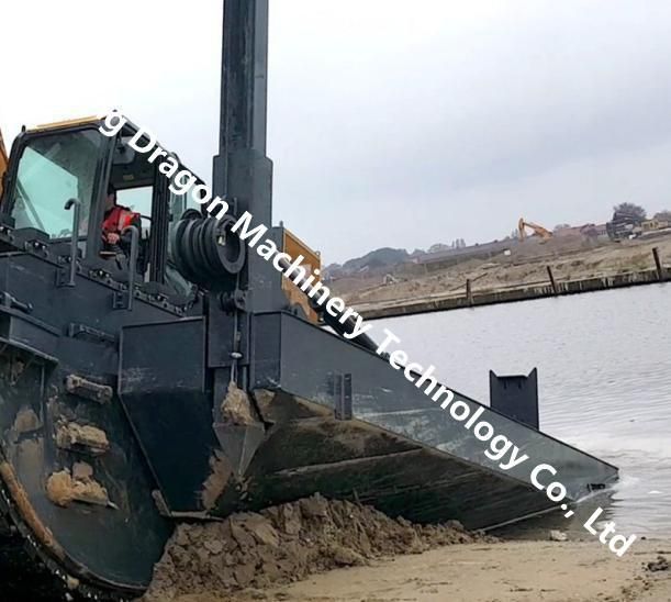 Hydraulic Wetland Swamp Marsh and Water Amphibious Crawler Excavator