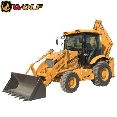 2.5t Jx45 Hydraulic 4WD Backhoe Loader with Backhoe Loader