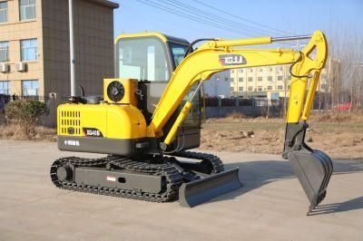 Optional Euro 5 &amp; EPA Engine AC Air Conditioner 2 Speed Walking 4 Ton Mini Excavator Digger SD40b