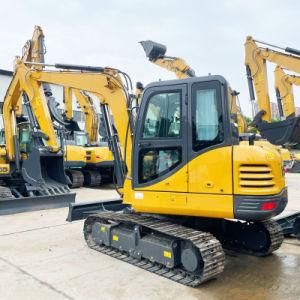 Hydraulic 6 Ton Crawler Excavator Mini Diggers Excavator for Sale