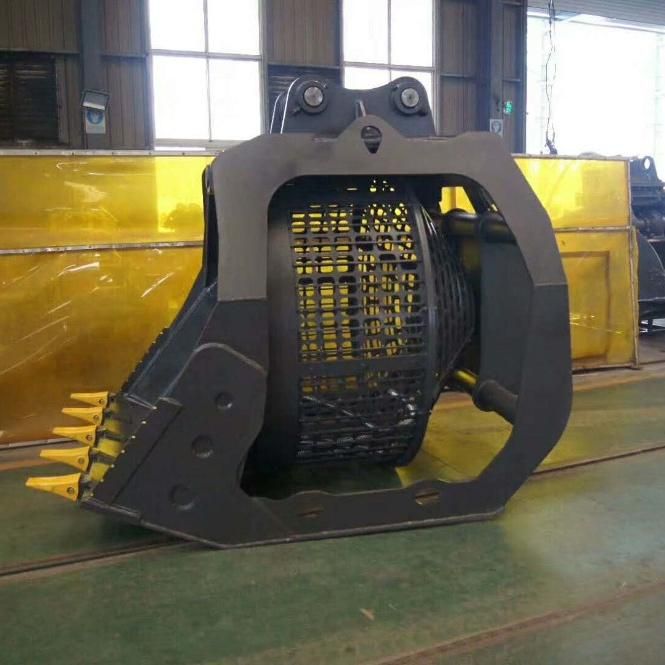 Screening Bucket with Rotary Sieve Rotating Bucket for Sand Recycling