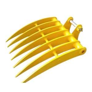 Wholesale Steel Casting Excavator Rake for Solar 225LC-V Solar 250LC-V Rake Bucket for Excavator