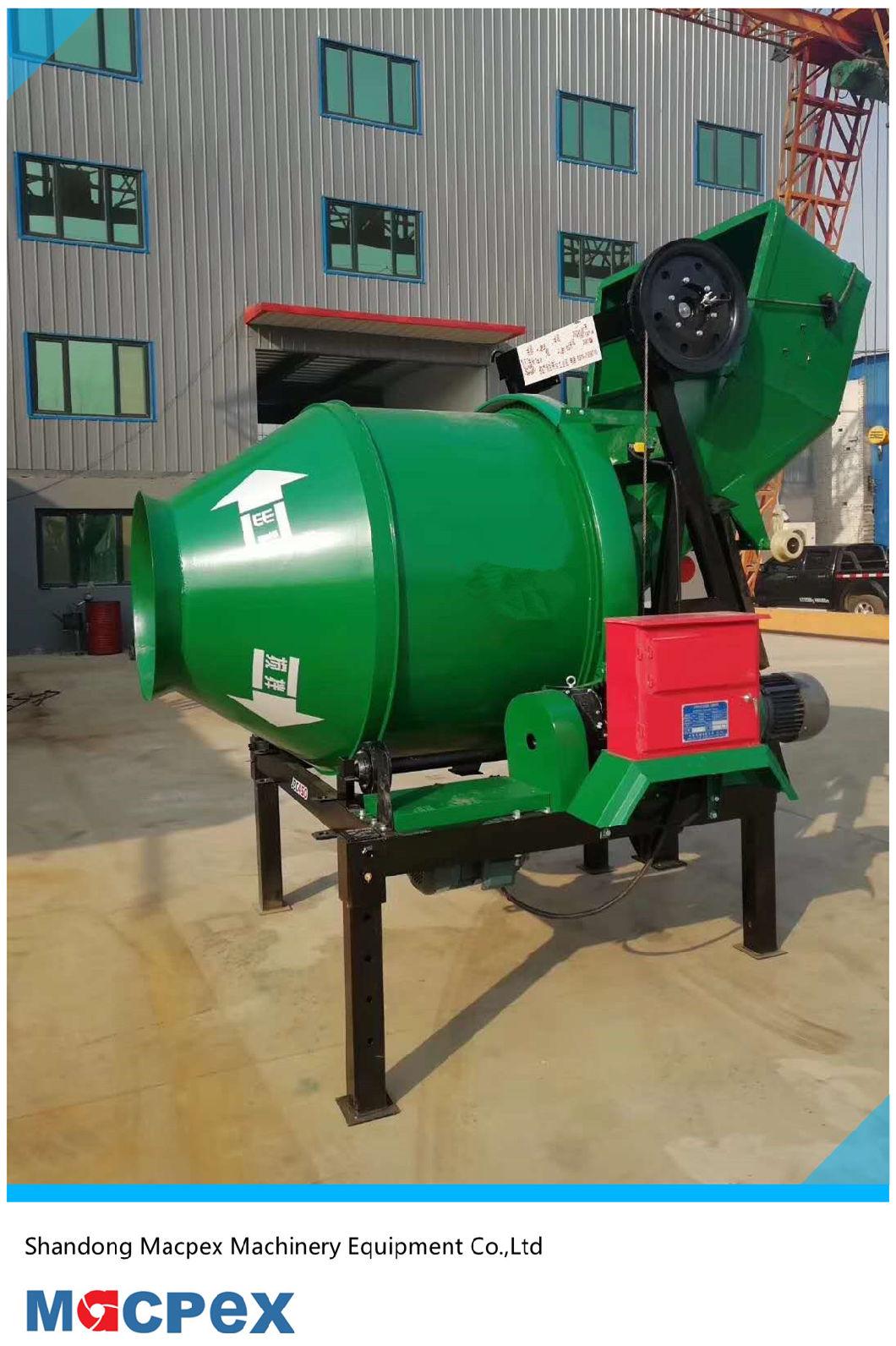 Portable 350L Concrete Mixer with Electrical Power
