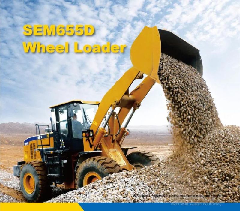 Hight Quality 5t Wheel Loader Sem 655D Loader for Sale