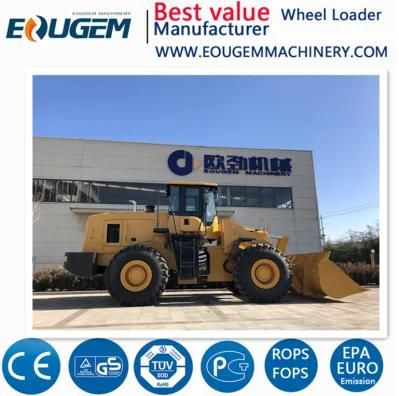 Hot Sale 5 Ton New Chinese Forklift Wheel Loader Price