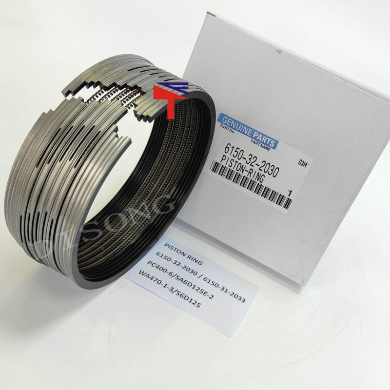 High Quality Diesel Engine Mechanical Parts Piston Ring 6150-32-2030 for Excavator Parts PC400-6 Wa470 Engine Parst S6d125 Generator Set