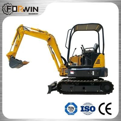Fw35u Household Trencher Agricultural Small Digging Machine EPA Mini Excavators with Gripper for Sale