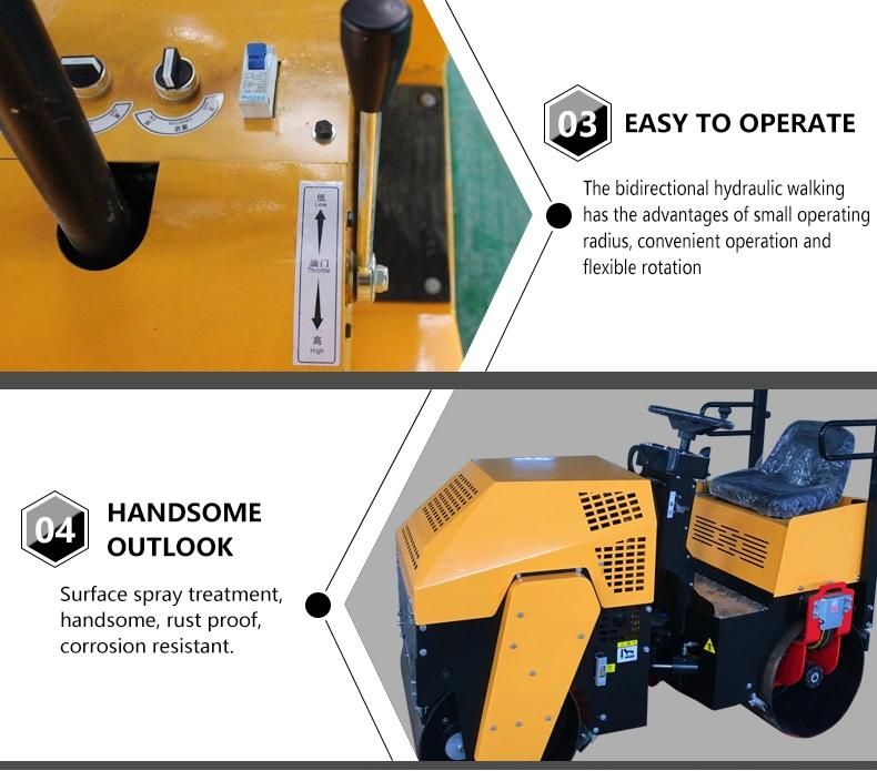 Ride on Vibratory Road Roller 1mt