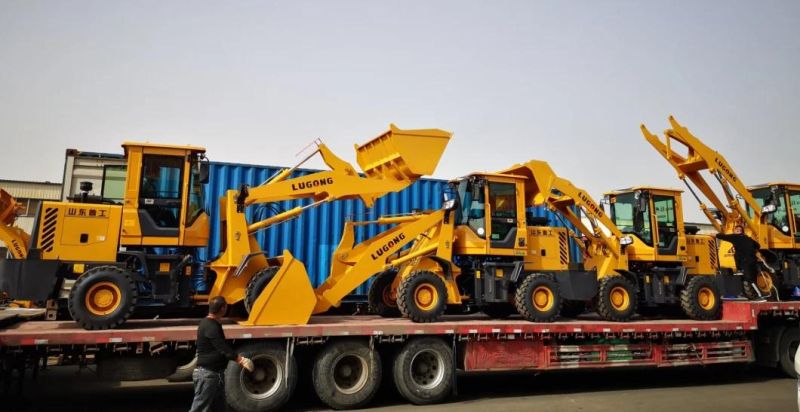 Lugong 4WD Payloader Factory Price Small Wheel Loader T938 Inhot Sale