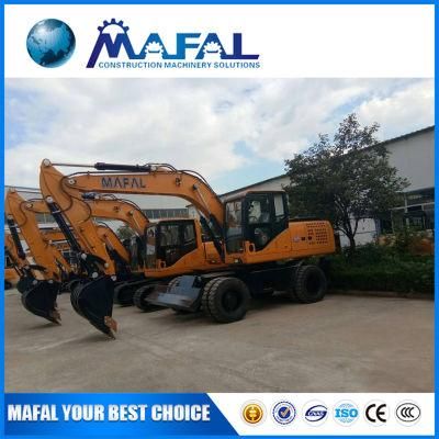 Mafal 360 Degree Full Hydraulic 4 Wheel Drive 13 Ton Excavator